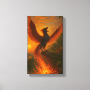 Phoenix Rising — Signature Acrylic   Orrin Studios Canvas Print