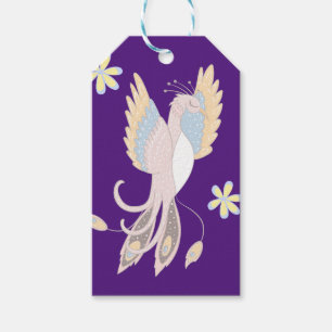 Phoenix Rising Whimsical Magical Friends Gift Tags