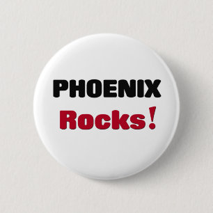 Phoenix Rocks 2 Inch Round Button