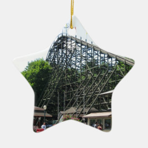 Phoenix Roller Coaster at Knoebels Ceramic Ornament