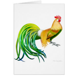 Phoenix Rooster Card