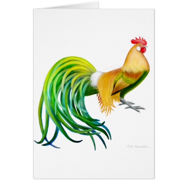Phoenix Rooster Card (Front)