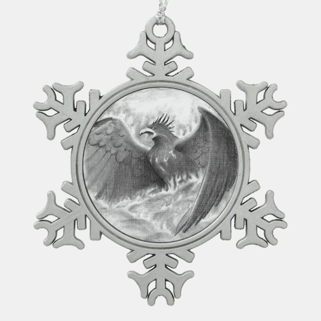 Phoenix Sketch Ornament (Front)