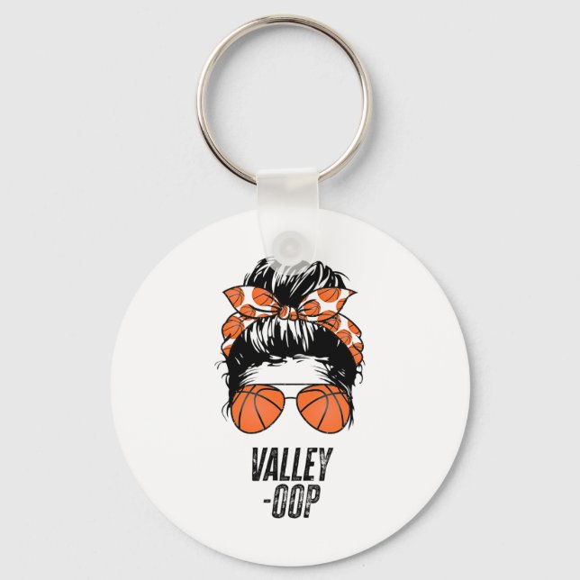 Phoenix Sketll Valley -oop Messy Bun Sun Sketll Fa Keychain (Front)