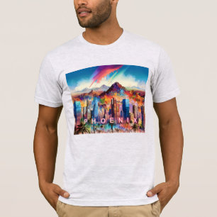 Phoenix Skyline Graffiti Art  T-Shirt