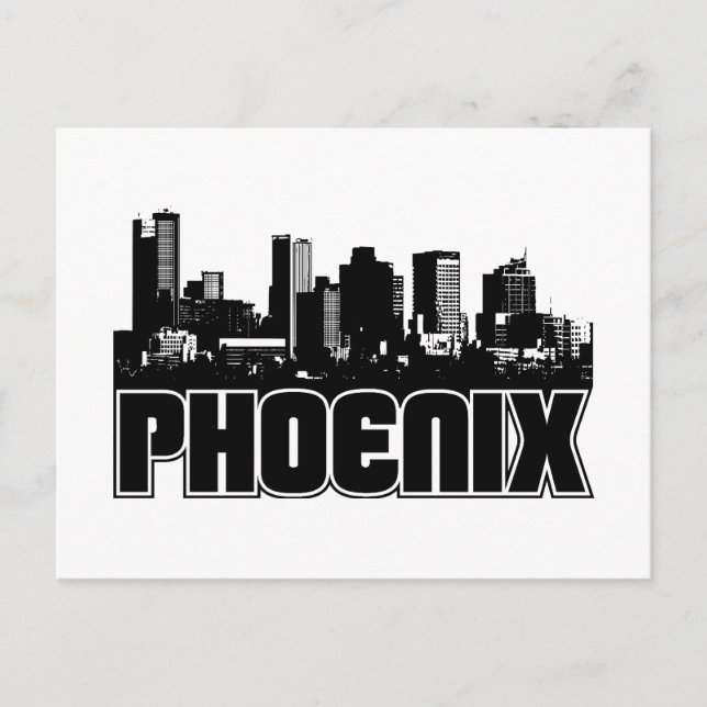 Phoenix Skyline Postcard (Front)