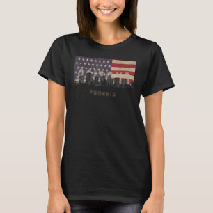 phoenix Skyline Vacation Souvenir city flag T-Shirt