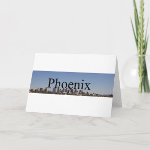 Phoenix Skyline with Phoenix in the Sky Note Card
