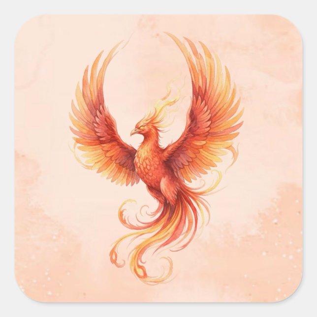 Phoenix Square Sticker (Front)