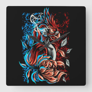 Phoenix Square Wall Clock