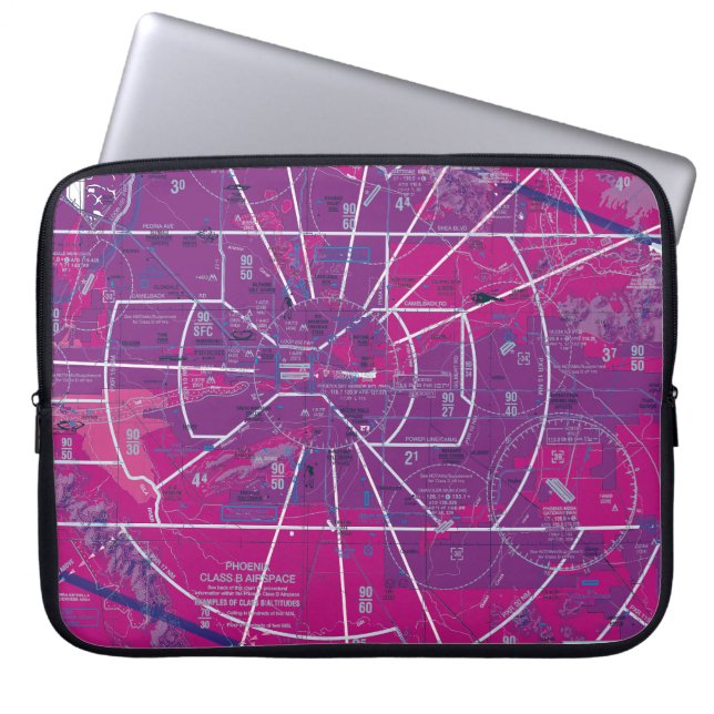 Phoenix TAC Chart Laptop Sleeve (Front)