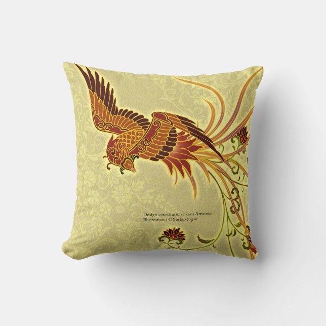 Phoenix Throw Pillow (Front)