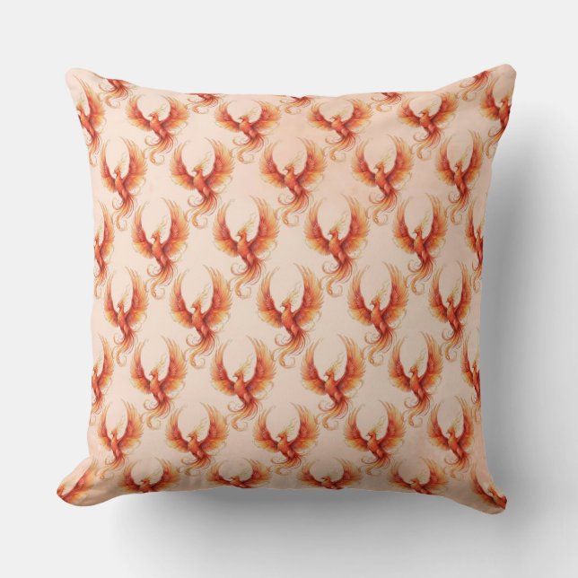 Phoenix Throw Pillow (Front)