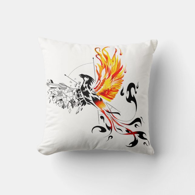 phoenix throw pillow (Front)