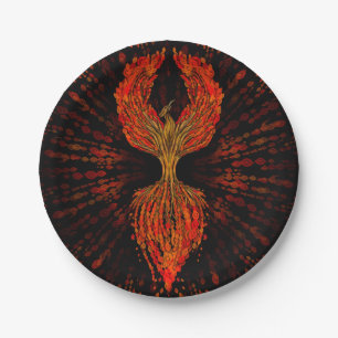 Phoenix Tree of Life Paper Plate