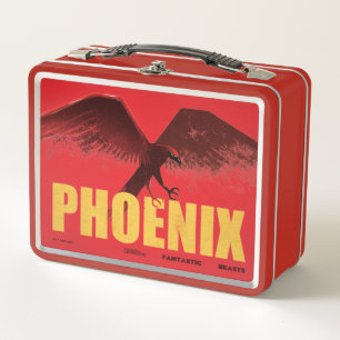 Phoenix Vingate Graphic Metal Lunch Box
