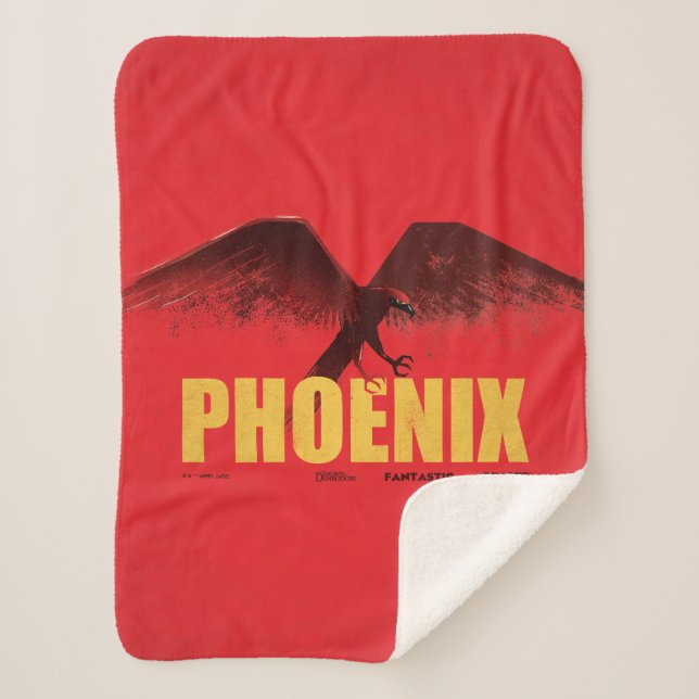 Phoenix Vingate Graphic Sherpa Blanket (Front)