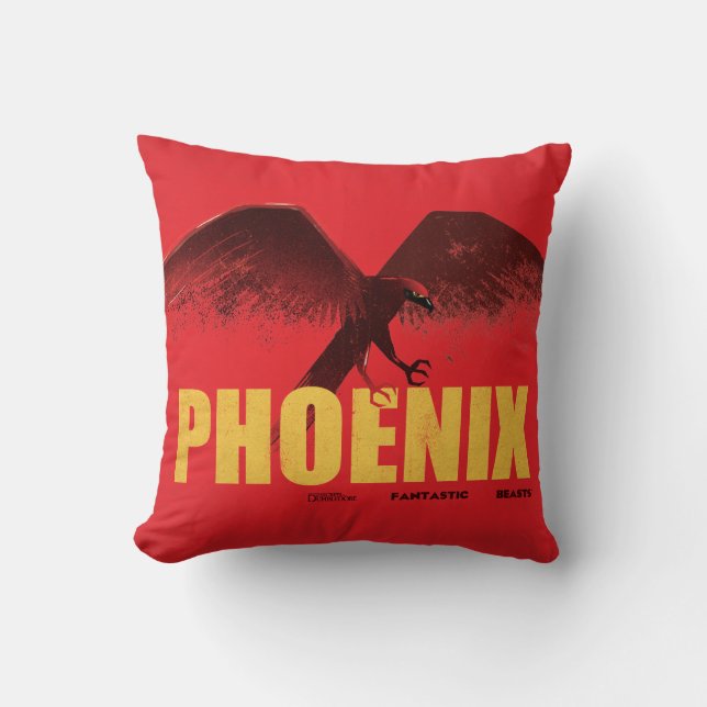 Phoenix Vingate Graphic Throw Pillow (Front)