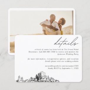 Phoenix Wedding Hotel Room Block Details Enclosure Card