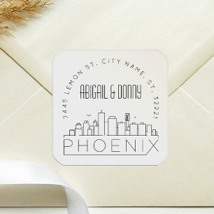 Phoenix Wedding   Pre-Addressed Envelope Seal