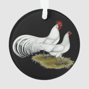 Phoenix: White Pair Ornament