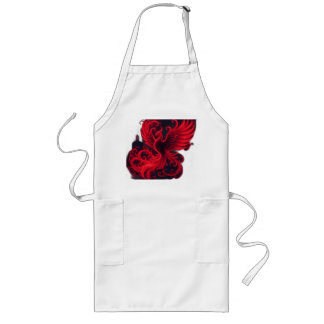 Phoenix with Gothic Spires and Swirls Long Apron