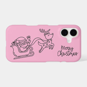 Phone 17 Case Mate – Pink Christmas Design