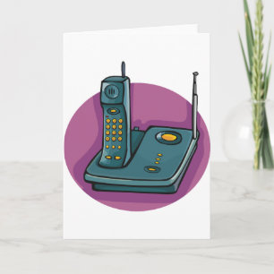 Phone And Answering Machine Greeting Cards