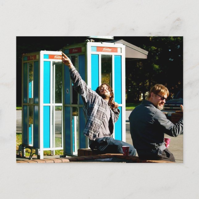 Phone Booth Fans Postcard (Front)