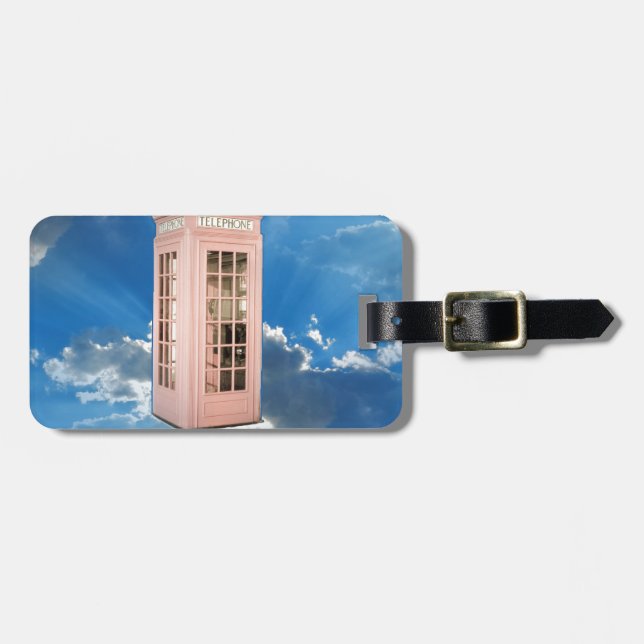 phone booth luggage tag (Front Horizontal)