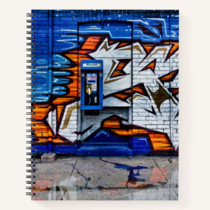 Phone Booth No 12 Colour Version Reflection Notebook