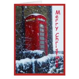 Phone box Christmas card