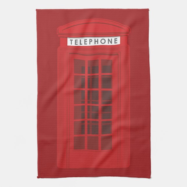 Phone Box Kitchen Towel (Vertical)