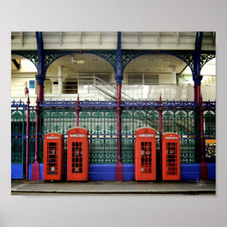 Phone Boxes, Smithfield [Art Print] Poster