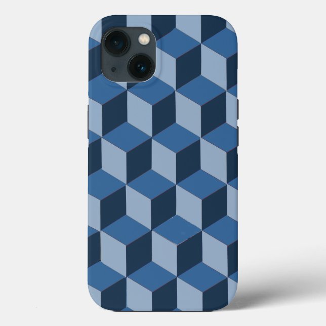 Phone Case - 3d building blocks illusion  (Back)