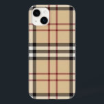 Phone Case Beige Plaid<br><div class="desc">Beige Phone Case</div>