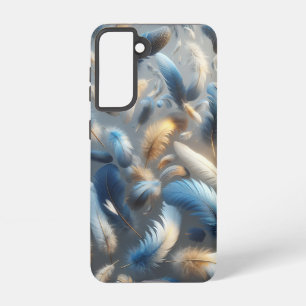 Phone Case Design with Floating Feather Collection