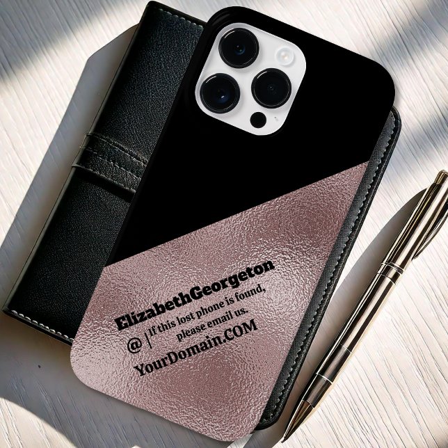 Phone case - faux pink metallic (Phone case - faux pink metallic by Office Accessories Shop)