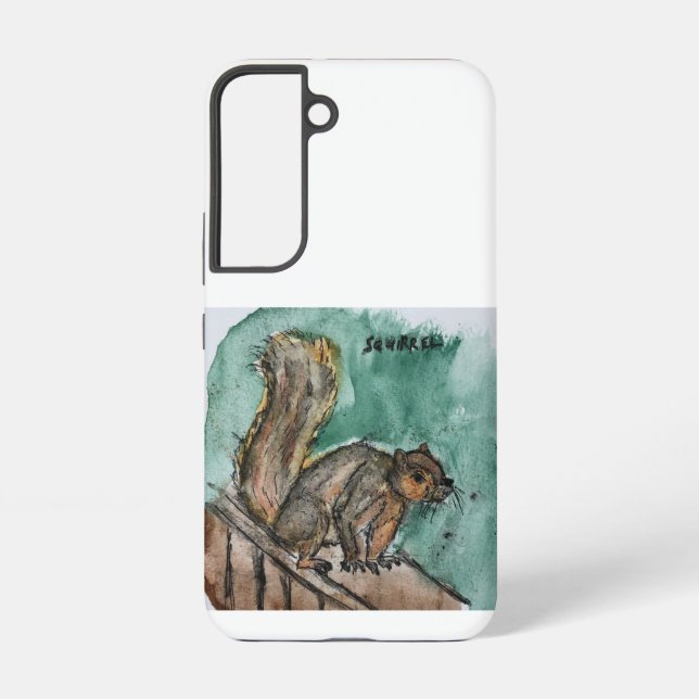 Phone case featuring an image of a squirrel (Back)