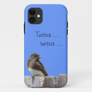 Phone Case- Flycatcher on fence iPhone 11 Case