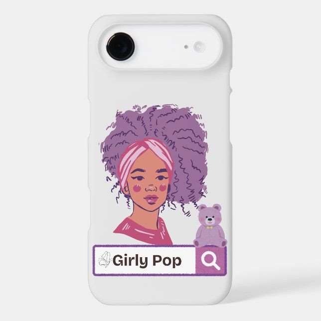 Phone case girly pop teddy bear (Back)