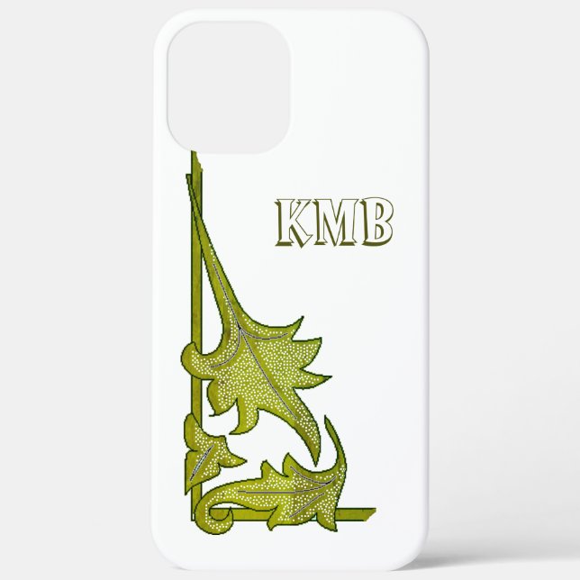 Phone Case - Green Leafy Bracket (Back)