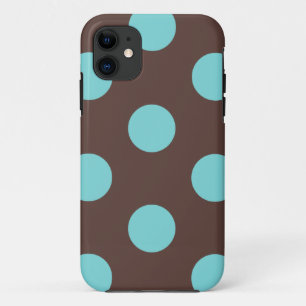 Phone Case : Polka Dot (Brown & Blue)