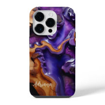 Phone Case Resin, Burl Wood Design