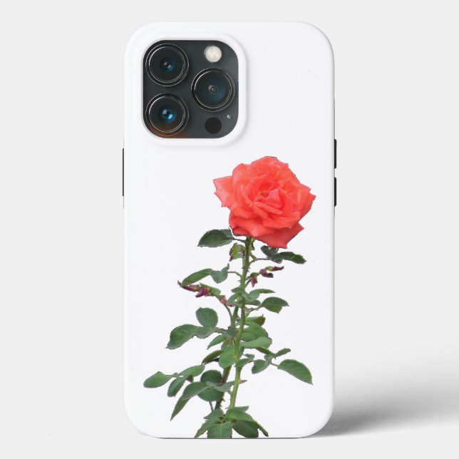 Phone Case - Single Pink Rose (Back)