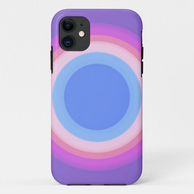 Phone Case w/Pastel Bull's Eye Design ~ 8.29.24.1 (Back)