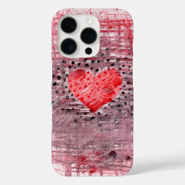 Phone case with a picture of a heart (Back)