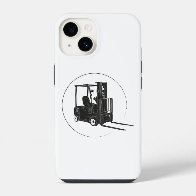 Phone case with forklift graphic (Back)