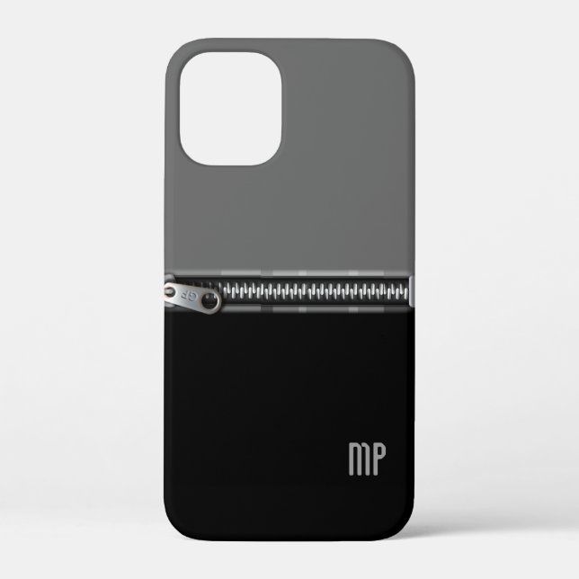Phone Case with "Zipper" and your initials (Back)