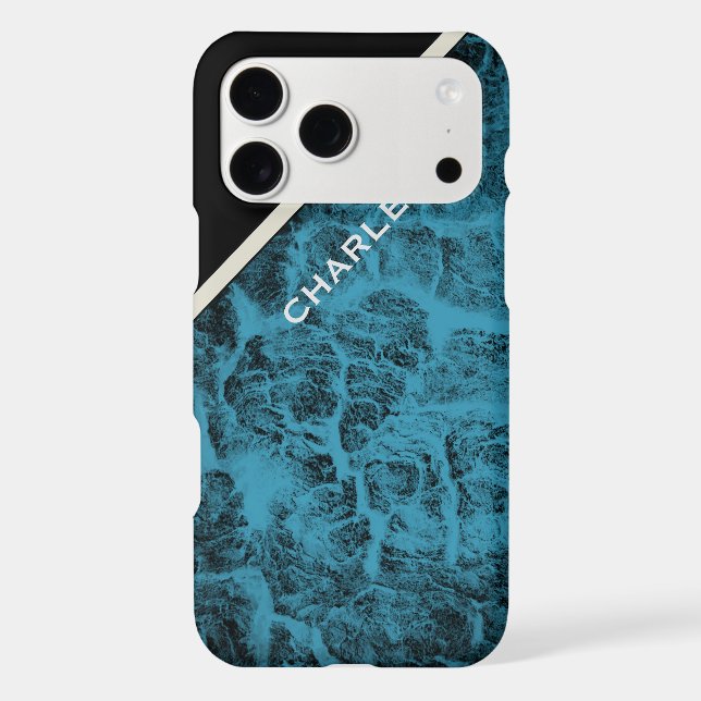 Phone Case "Wood Turquoise"  (Back)